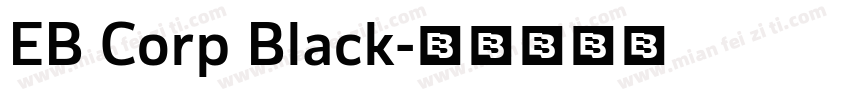 EB Corp Black字体转换